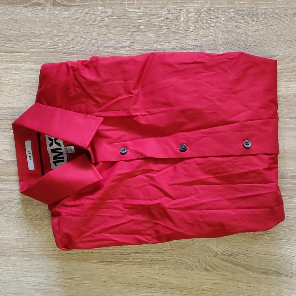 express 1mx fitted button up dress shirt